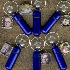 Blue Urn Keepsake Urn Cremation Jewelry Cremation Urn Jewelry Urn Small Urn